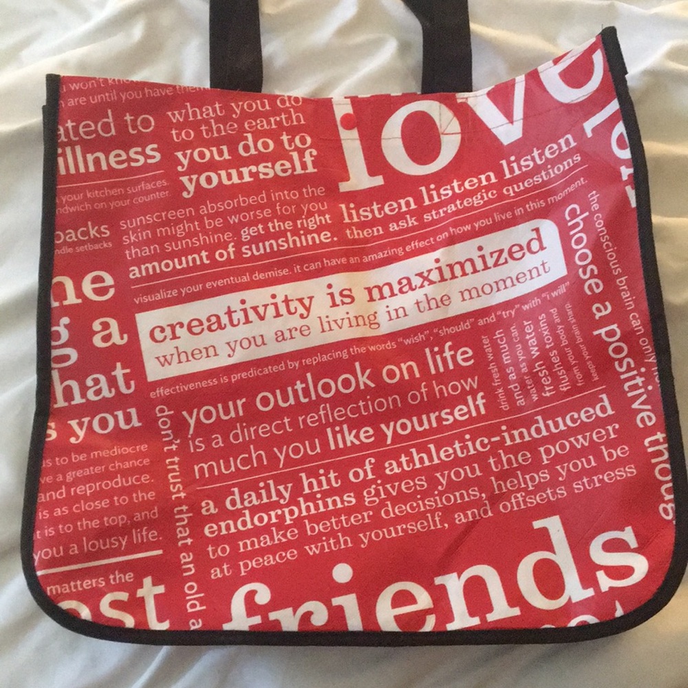 Reusable large lulu lemon bag